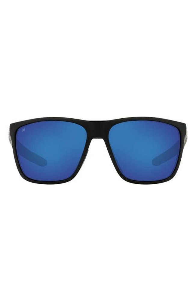 Costa Del Mar 62mm Square Sunglasses in Black Blue at Nordstrom