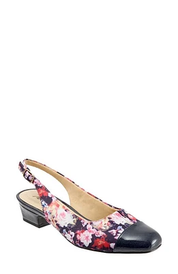 Trotters 'Dea' Slingback Wash Floral Leather at Nordstrom,