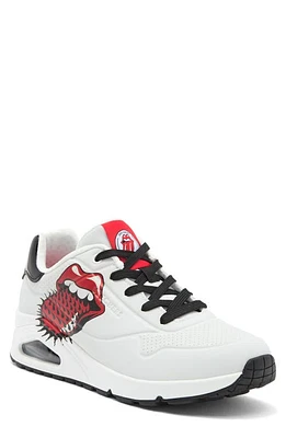 SKECHERS Uno Rolling Stones Sneaker White/Black at Nordstrom,