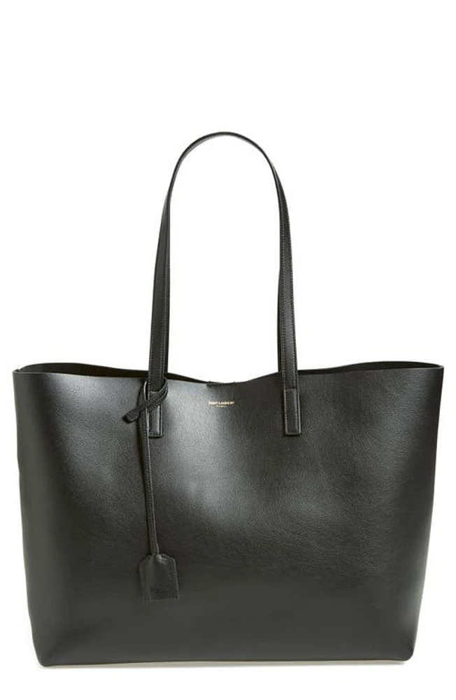 Saint Laurent Shopping Leather Tote in Noir at Nordstrom