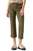 Sanctuary Vacation Crop Straight Leg Cotton Blend Pants at Nordstrom,