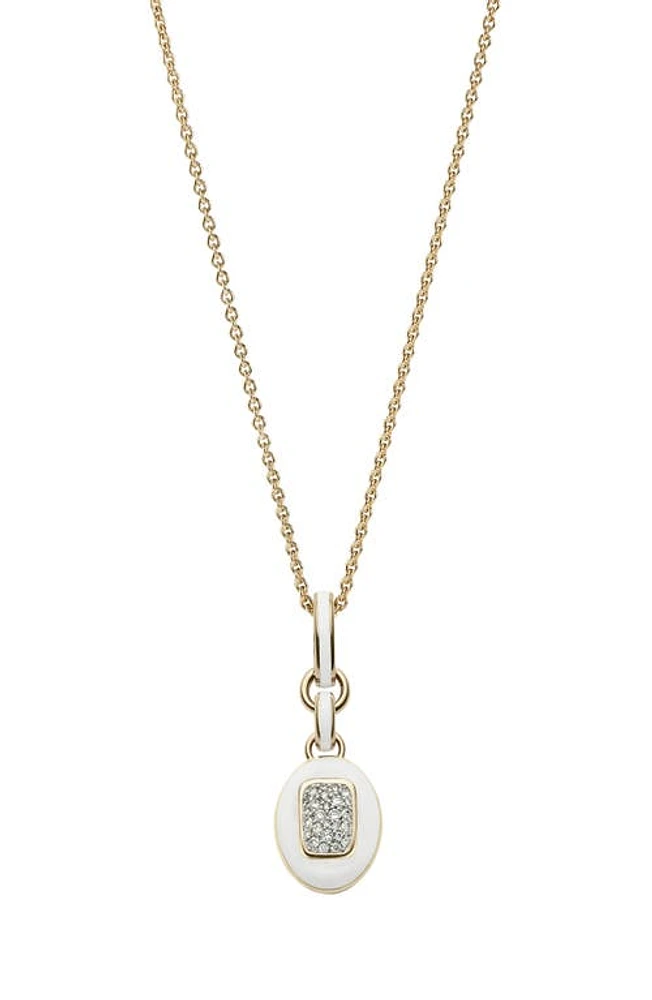 Cast The Stone Charm Necklace in Diamond at Nordstrom, Size 18