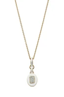 Cast The Stone Charm Necklace in Diamond at Nordstrom, Size 18