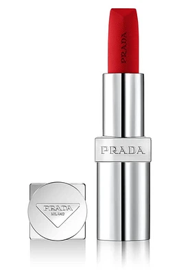 Prada Monochrome Soft Matte Refillable Lipstick in R126 Scarlatto - Pink Red at Nordstrom