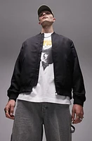 Topman Bomber Jacket Black at Nordstrom,