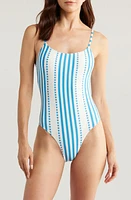 lemlem Elene One-Piece Swimsuit Eshe Blue at Nordstrom,