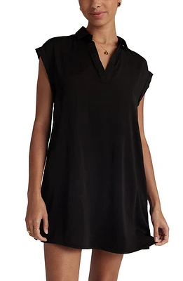 Bella Dahl Cap Sleeve Minidress Black at Nordstrom,