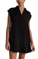 Bella Dahl Cap Sleeve Minidress Black at Nordstrom,