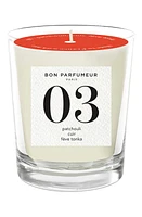 Bon Parfumeur Candle 03 Patchouli, Leather & Tonka Bean Scented Candle at Nordstrom, Size 6.3 Oz