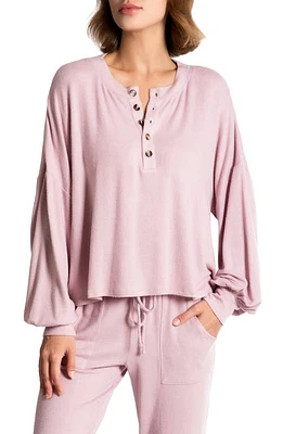 Midnight Bakery Hacci Knit Pajama Top Pink Heather at Nordstrom,