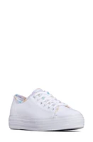 Keds Triple Kick Platform Sneaker White/Multi Canvas at Nordstrom,