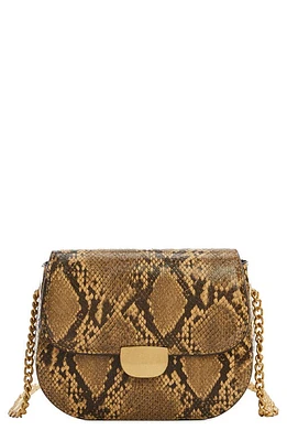 MANGO Chain Strap Crossbody Bag in Caramel at Nordstrom