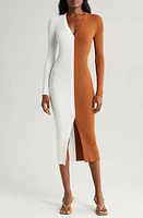 STAUD Shoko Colorblock Sweater Dress at Nordstrom,