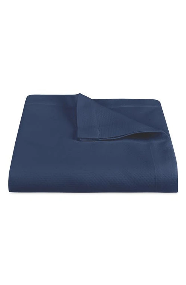 Matouk Elliot Coverlet in Navy at Nordstrom