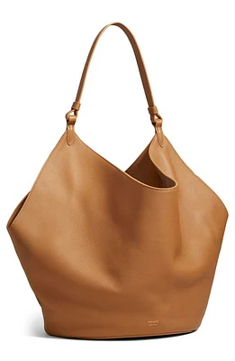 Khaite Medium Lotus Leather Tote in Nougat at Nordstrom