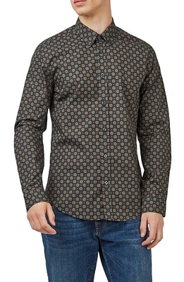 Ben Sherman Print Cotton Button-Down Shirt at Nordstrom