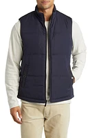 Johnston & Murphy Reversible Quilted Vest Navy at Nordstrom,