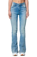 BLANKNYC Hoyt Raw Hem Mini Bootcut Organic Cotton Jeans Dance Floor at Nordstrom,