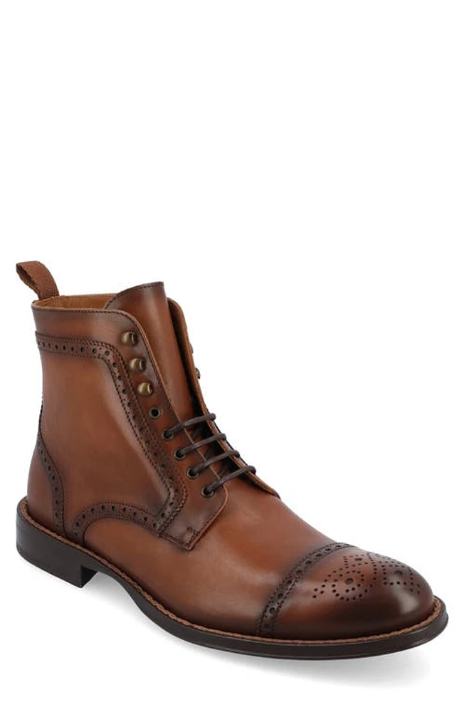 TAFT The Noah Brogue Cap Toe Boot at Nordstrom