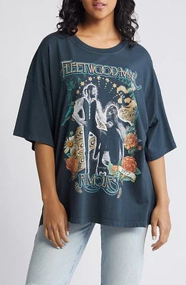 Daydreamer Fleetwood Mac Rumours Cotton Graphic T-Shirt in Vintage Black at Nordstrom