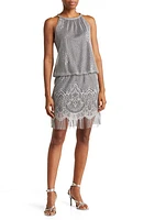 SL FASHIONS Chain Neck Blouson Dress at Nordstrom,