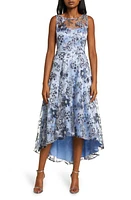 Eliza J Illusion Neck High/Low Dress Lbl at Nordstrom,