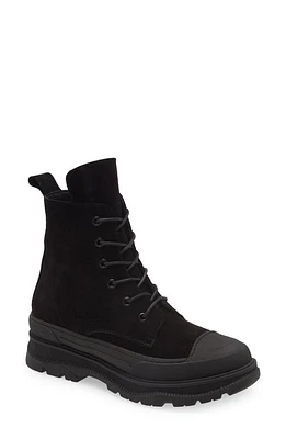 Cordani Pelham Combat Boot in Black Suede at Nordstrom, Size 4.5Us