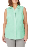 Foxcroft Taylor Sleeveless Button-Up Shirt at Nordstrom,