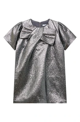 Reiss Kids' Franny Metallic Dress Silver at Nordstrom, Y