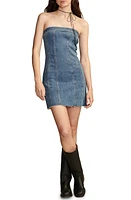 Lucky Brand Strapless Corset Denim Minidress Kia at Nordstrom,