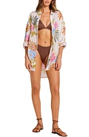 Vitamin A Playa Oversize Linen Cover-Up Shirt at Nordstrom,