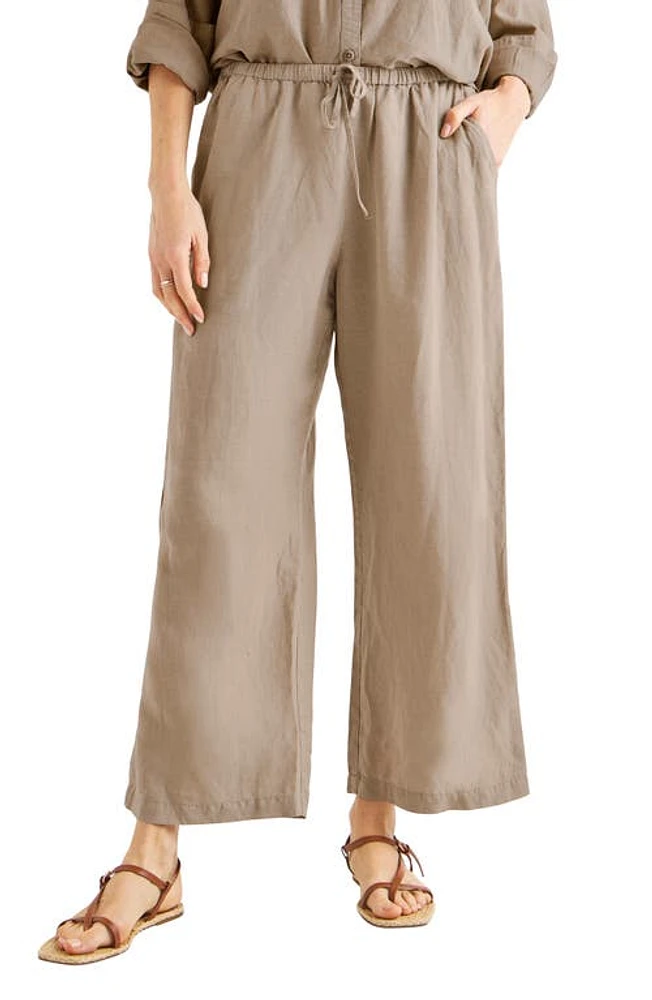 Splendid Dawson Linen Blend Drawstring Pants at Nordstrom,