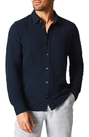 Billy Reid Yellowhammer Cotton & Linen Knit Button-Up Shirt at Nordstrom,