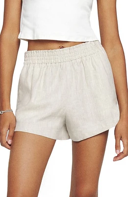 Reformation Mila Linen Shorts Oatmeal at Nordstrom,