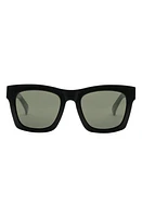 Electric Crasher 54mm Polarized Square Sunglasses in Gloss Black/Grey at Nordstrom