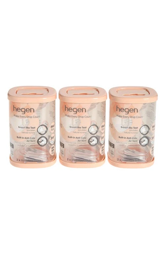 HEGEN 6-Pack Medium Flow Teats at Nordstrom, Size 3 M