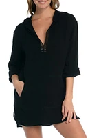 La Blanca Hooded Cotton Gauze Cover-Up Tunic at Nordstrom,