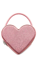 MANGO Crystal Heart Shoulder Bag in Pink at Nordstrom