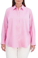 Foxcroft Boyfriend Stretch Button-Up Shirt at Nordstrom,