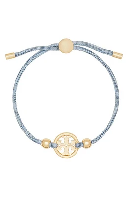 Tory Burch Miller Slider Bracelet in Tory Gold /Cielo at Nordstrom