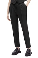 AllSaints Nellie Pleated Tapered Trousers Black at Nordstrom, Us