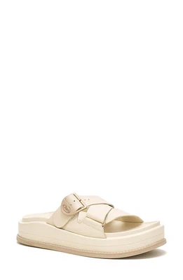 Chaco Townes Platform Crisscross Slide Sandal Angora at Nordstrom,