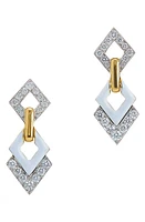 David Webb Motif Diamond Drop Earrings in Yellow Gold at Nordstrom