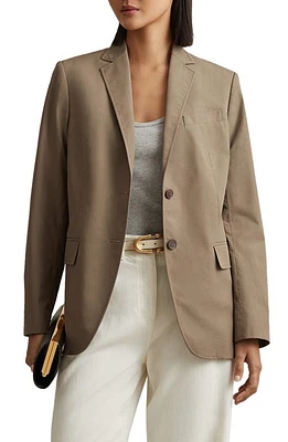 Reiss Hope Cotton Jacket Taupe at Nordstrom,