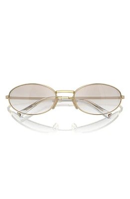 Prada 59mm Oval Sunglasses in Pale Gold at Nordstrom