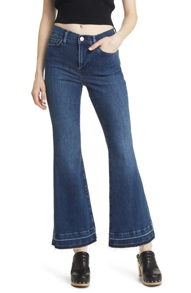 FRAME Le Easy Flare Release Hem Jeans Thunderstorm at Nordstrom,