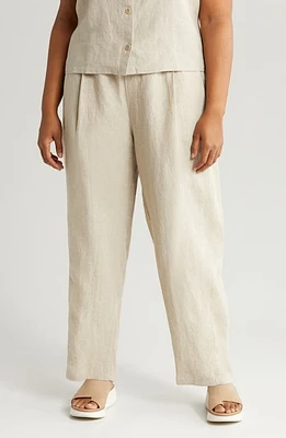 Eileen Fisher Pleated Organic Linen Lantern Pants at Nordstrom,