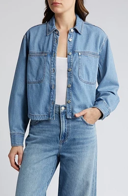 Madewell Denim Crop Shirt Dayview Wash at Nordstrom,