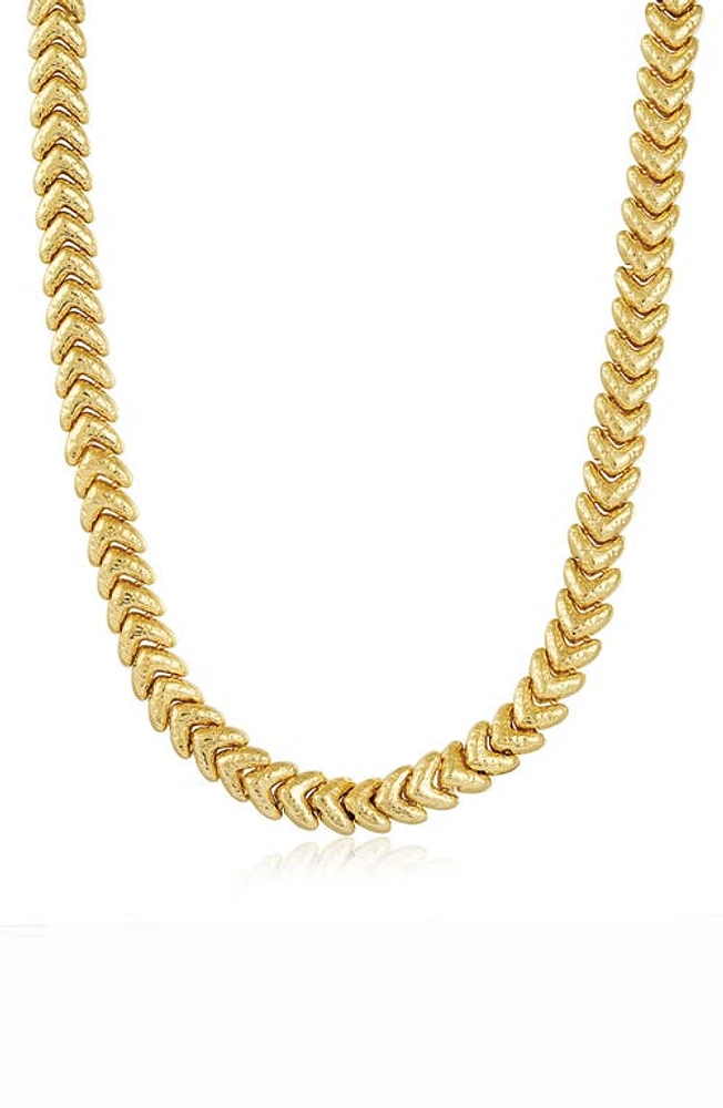 Luv AJ The Fiorucci Heart Chain Necklace in Gold at Nordstrom