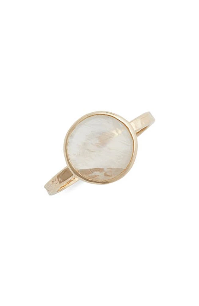 Anzie Moonstone Cabochon Ring in White at Nordstrom, Size 7